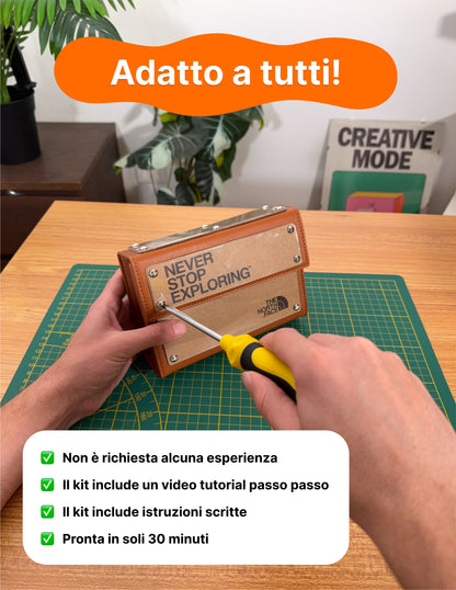 Kit borsa rettangolo - MARRONE