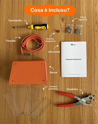 Kit borsa trapezio - ARANCIONE