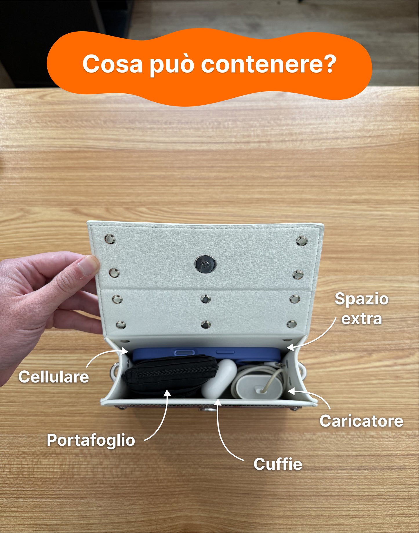 Kit borsa rettangolo - BIANCA