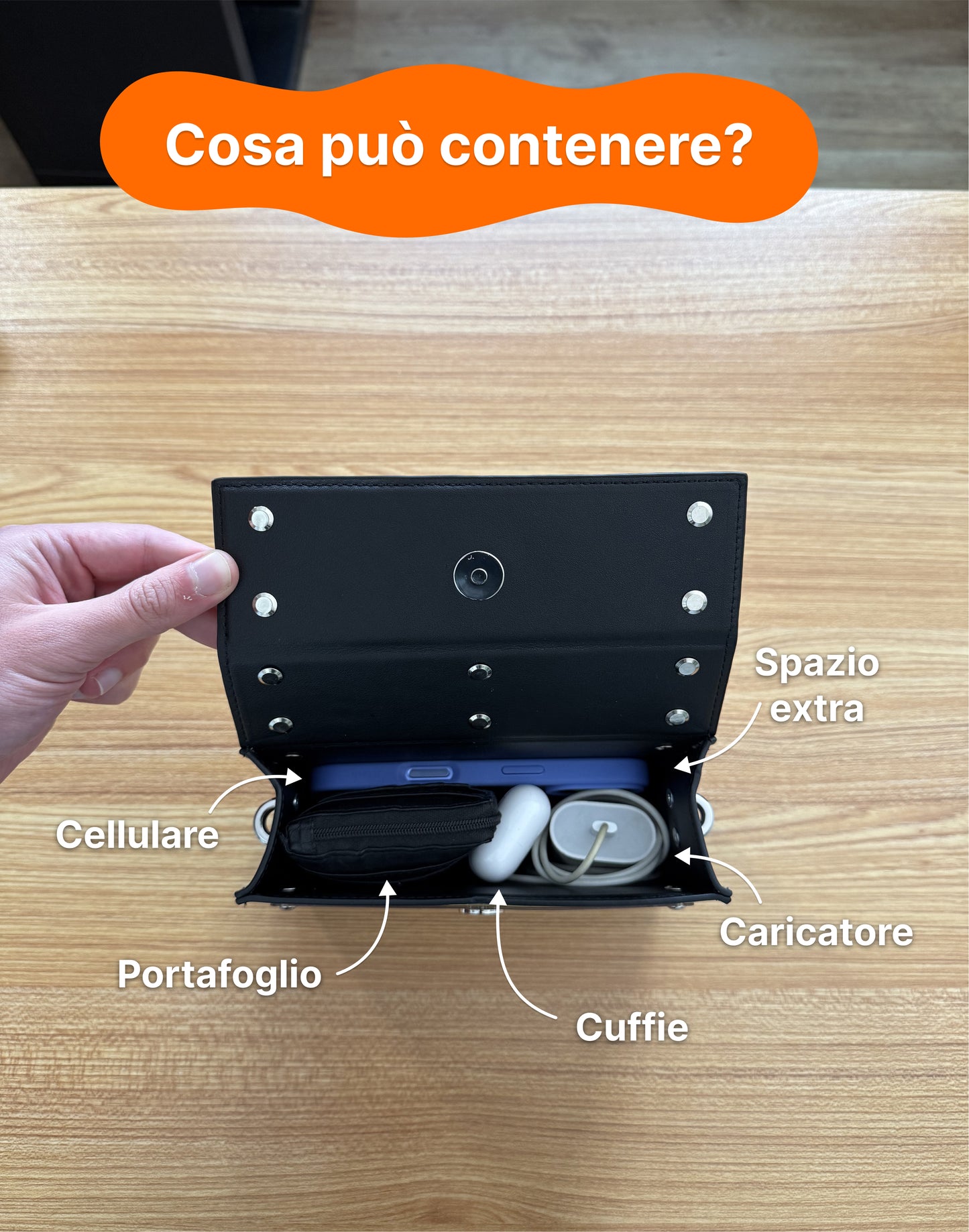 Kit borsa rettangolo - VERDE OLIVA