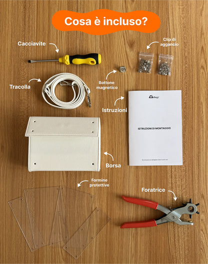 Kit borsa rettangolo - BIANCA