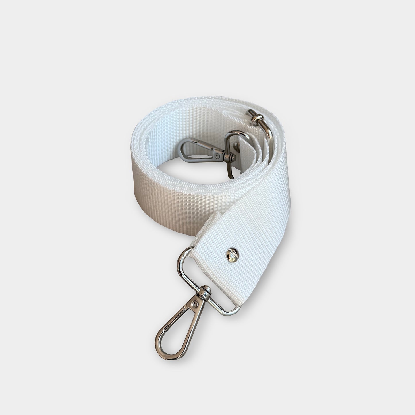 Tracolla lunga in Nylon - Bianca