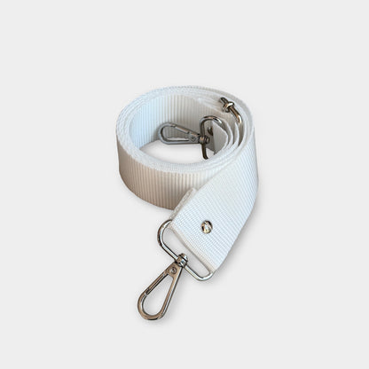 Tracolla lunga in Nylon - Bianca