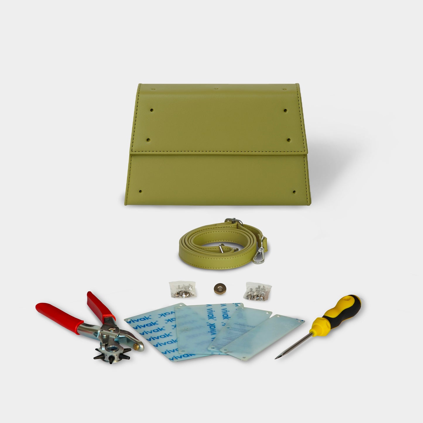 Kit borsa trapezio - VERDE OLIVA