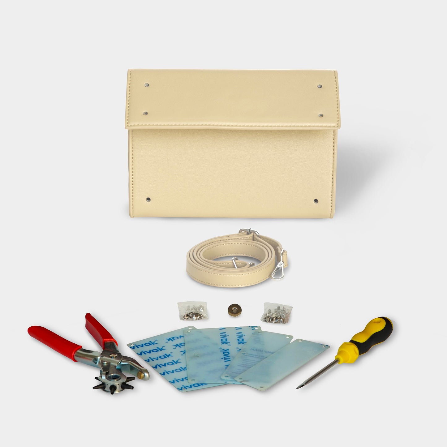 Kit borsa rettangolo - BEIGE