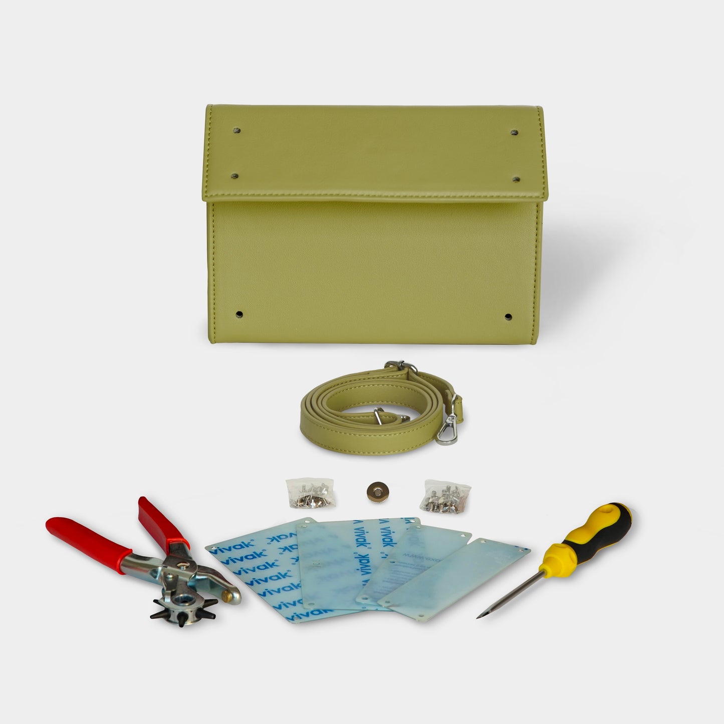 Kit borsa rettangolo - VERDE OLIVA