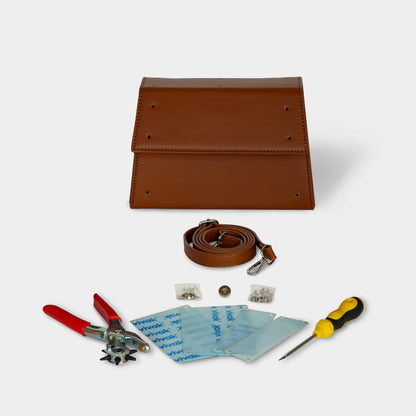 Kit borsa trapezio - MARRONE