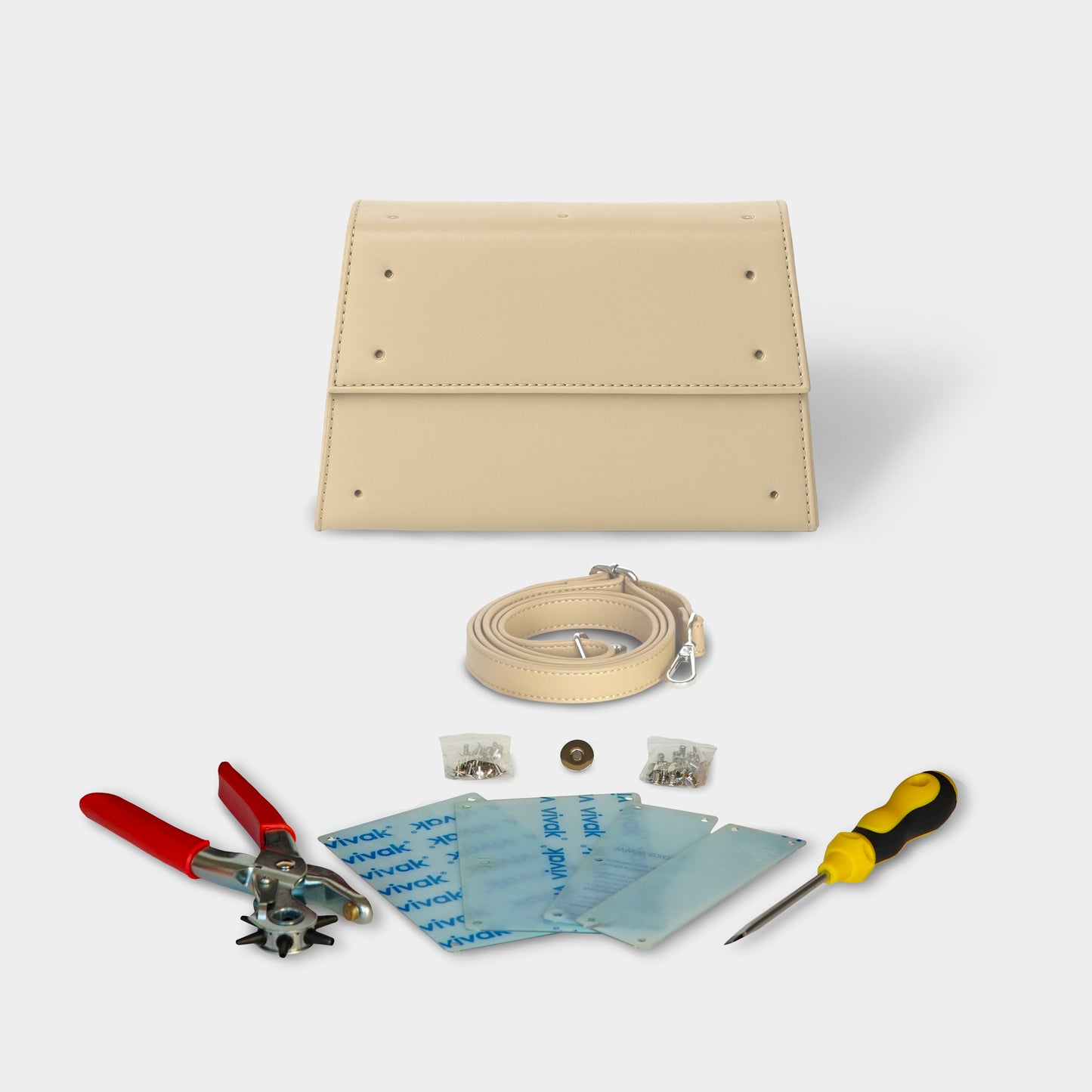 Kit borsa trapezio - BEIGE