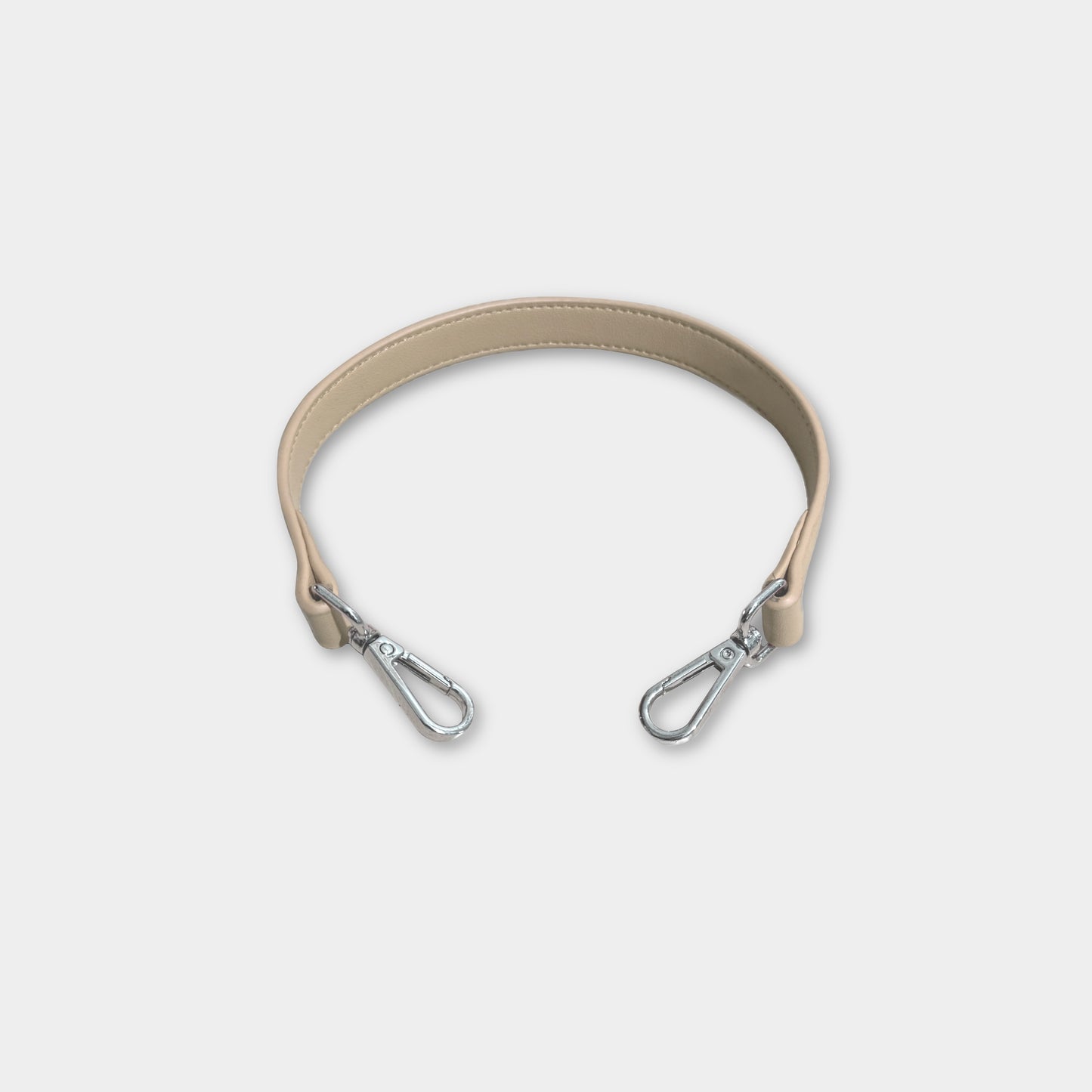 Tracolla corta in similpelle - Beige