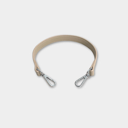 Tracolla corta in similpelle - Beige