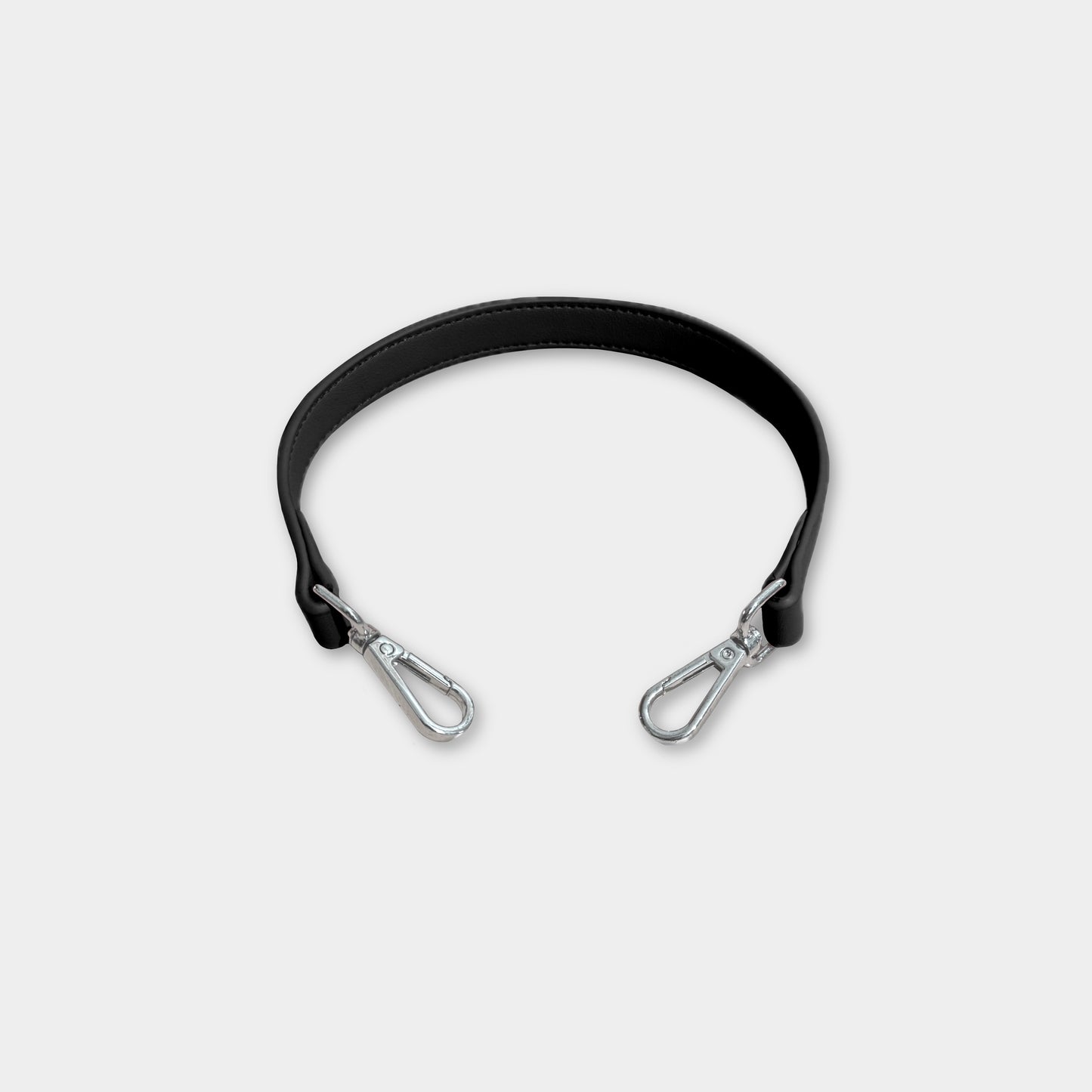 Tracolla corta in similpelle - Nera