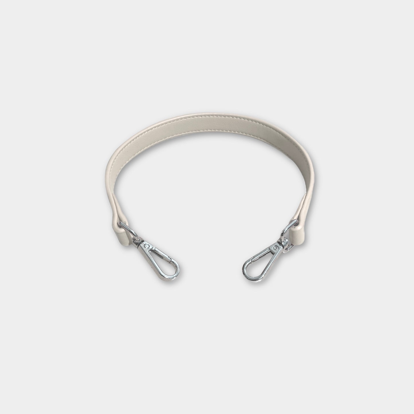 Tracolla corta in similpelle - Bianca