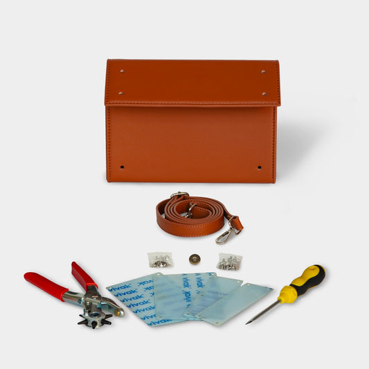 Kit borsa rettangolo - MARRONE