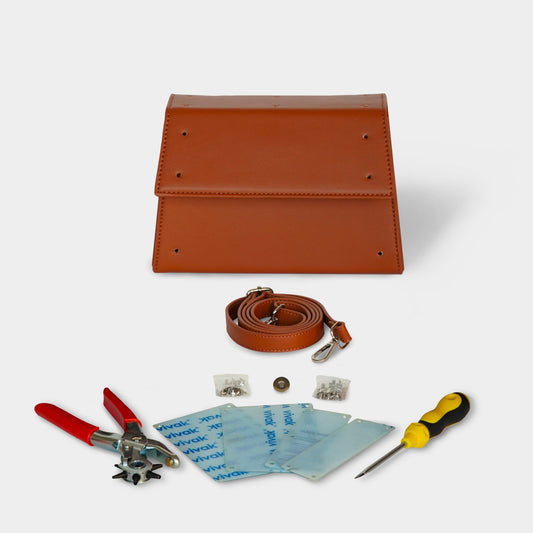 Kit borsa trapezio - MARRONE